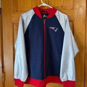 Women's Varsity Jacket by - Navy and Silver